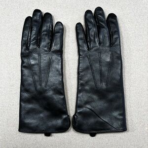 Black Leather Thinsulate Gloves
